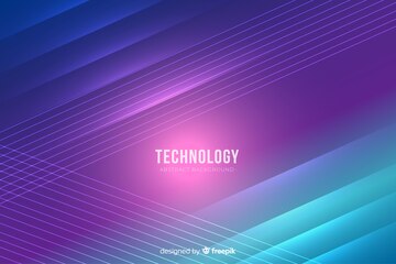 Free Vector | Realistic neon lights technology background