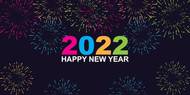 Premium Vector | Realistic new year 2022 background