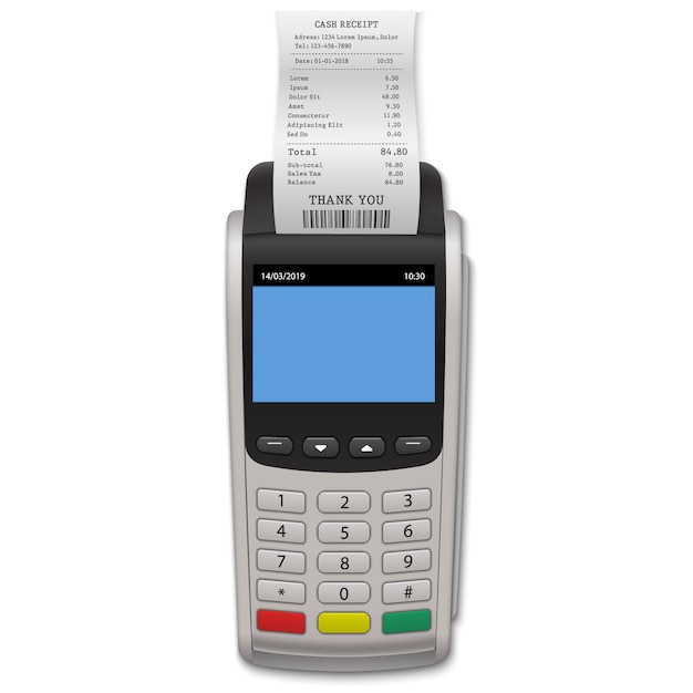 Premium Vector Realistic Payment Terminal