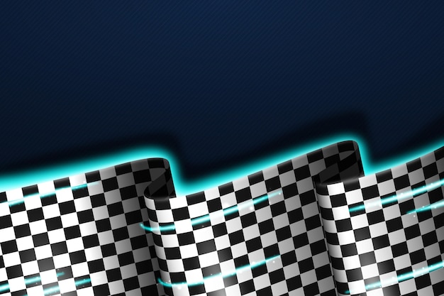 Free Vector | Realistic Racing Checkered Flag Background