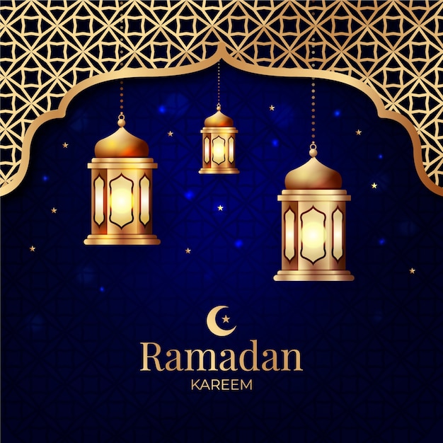 Download Free Vector | Realistic ramadan background concept