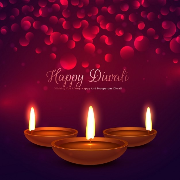 Realistic red background for diwali