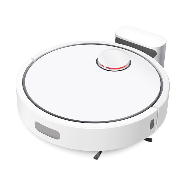 Premium Vector | Realistic robot vacuum cleaner illustration