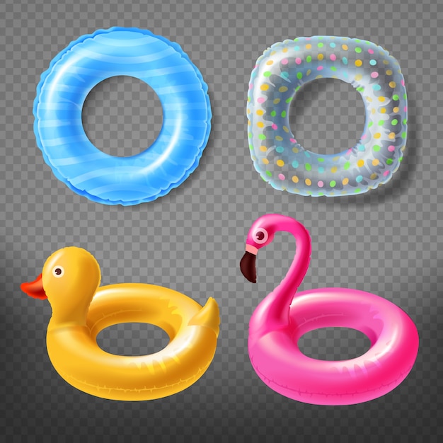 realistic-rubber-rings-yellow-duck-childish-pink-flamingo-blue-lifebuoy_1441-2255.jpg (626×626)