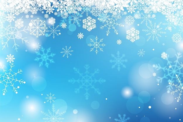 Premium Vector | Realistic snowflake border