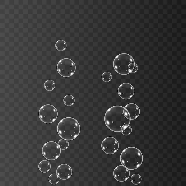 Premium Vector Realistic Soap Bubbles