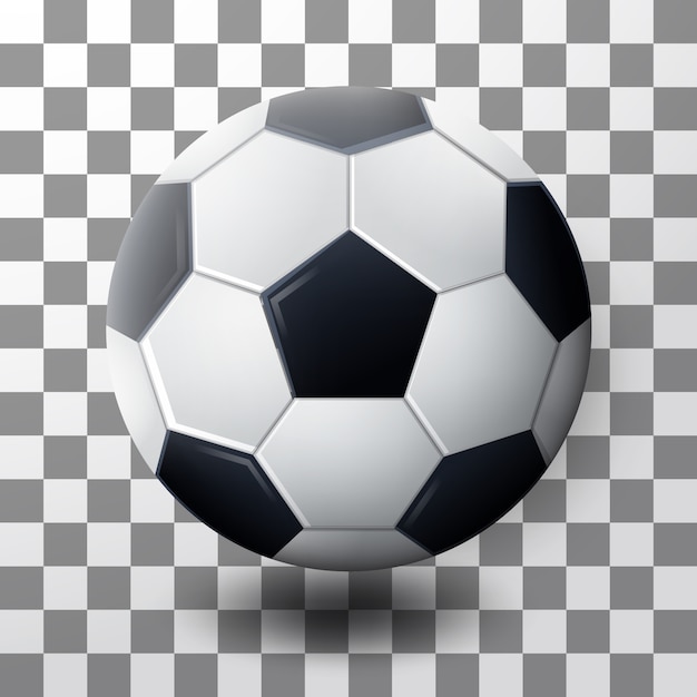 現実的なサッカーボールベクトル分離 プレミアムベクター