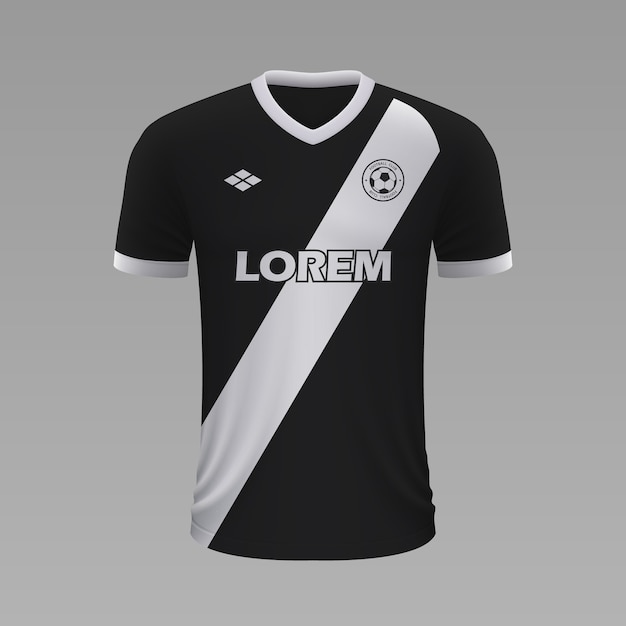Download Premium Vector Realistic Soccer Shirt Vasco Da Gama2020 Jersey Template For Football Kit Free Mockups