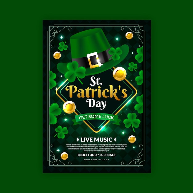 free-vector-realistic-st-patrick-s-day-flyer-template