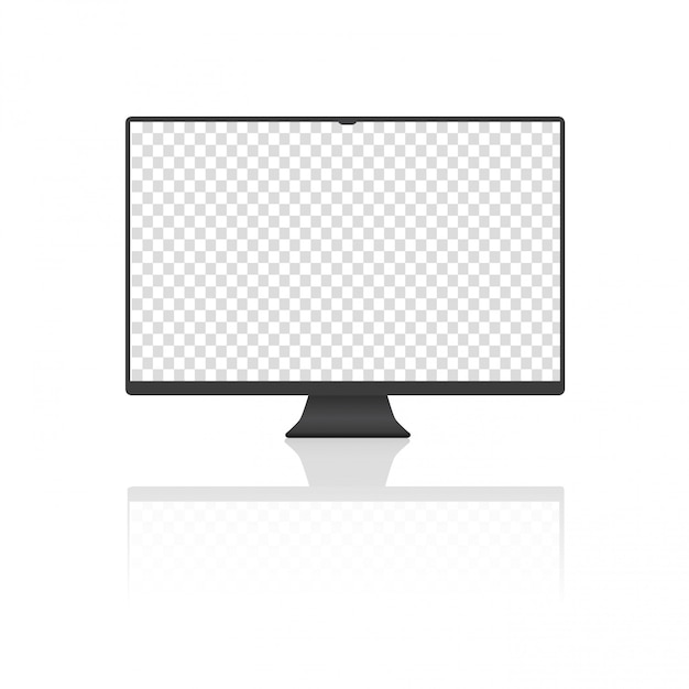 Premium Vector | Realistic tv screen.