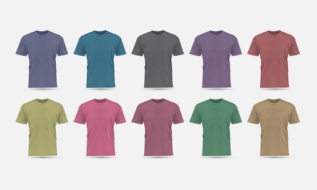 Download Premium Vector | Realistic vector t-shirt pastel color ...
