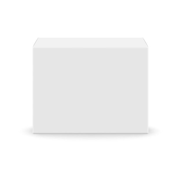 Premium Vector Realistic White Blank Box