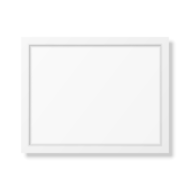 Premium Vector Realistic white frame a4