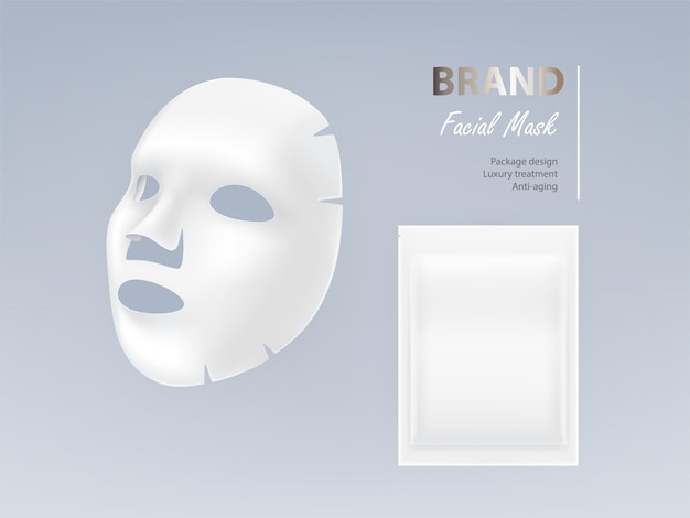 white sheet face mask