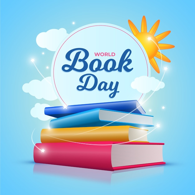 Free Vector Realistic world book day theme
