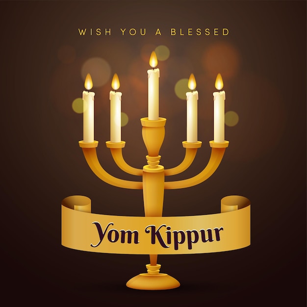 Free Vector Realistic Yom Kippur Festival