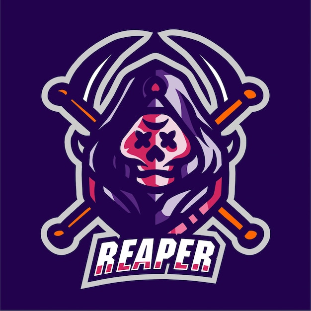 Download Free Reaper Mascot Gaming Logo Premium Vector Use our free logo maker to create a logo and build your brand. Put your logo on business cards, promotional products, or your website for brand visibility.