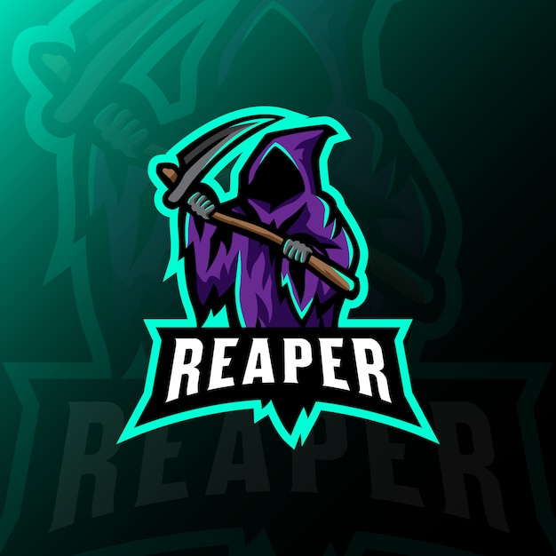 Download Free Reaper Mascot Logo Esport Gaming Illustration Premium Vector Use our free logo maker to create a logo and build your brand. Put your logo on business cards, promotional products, or your website for brand visibility.