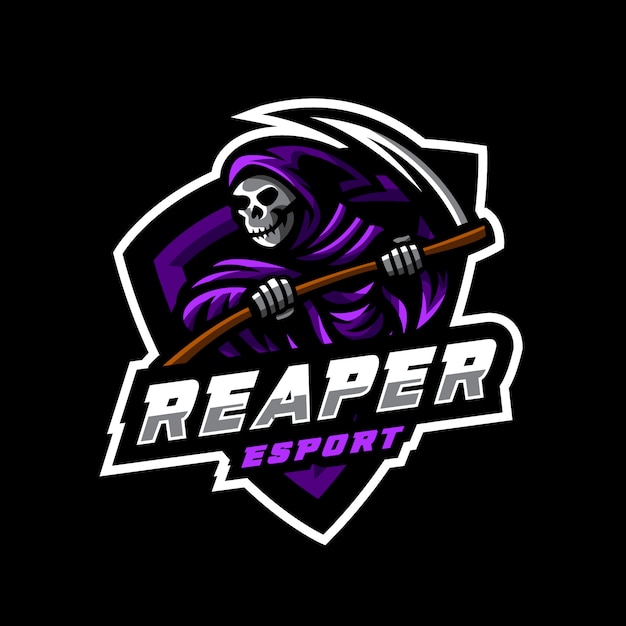 Premium Vector | Reaper mascot logo esport gaming