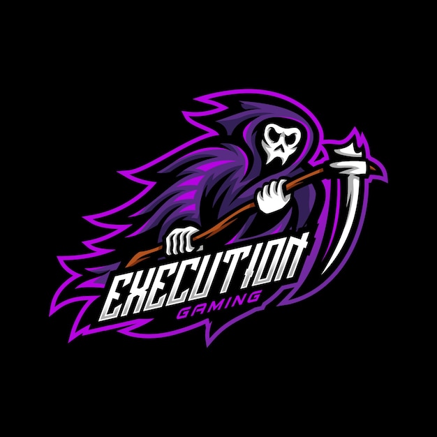 Premium Vector | Reaper mascot logo esport gaming