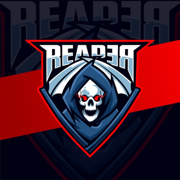 Download Free Reaper Skull Mascot Esport Logo Design Premium Vector Use our free logo maker to create a logo and build your brand. Put your logo on business cards, promotional products, or your website for brand visibility.