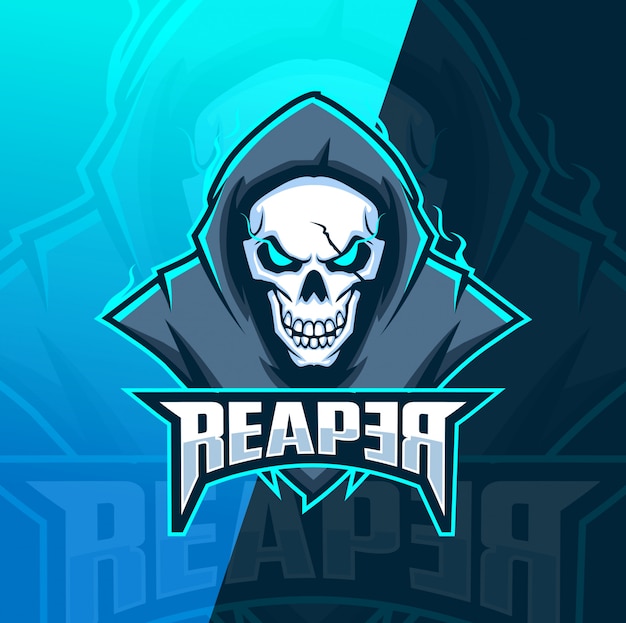 Download Free Reaper Skull Mascot Esport Logo Template Premium Vector Use our free logo maker to create a logo and build your brand. Put your logo on business cards, promotional products, or your website for brand visibility.