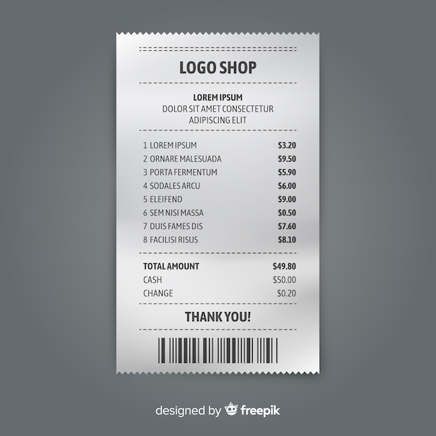 receipt-template-collection-with-realistic-design-vector-free-download