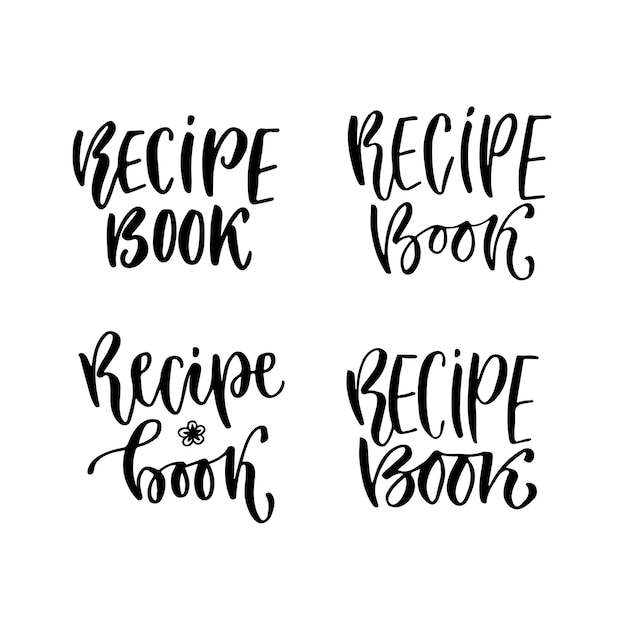 Premium Vector Recipe Book Cover