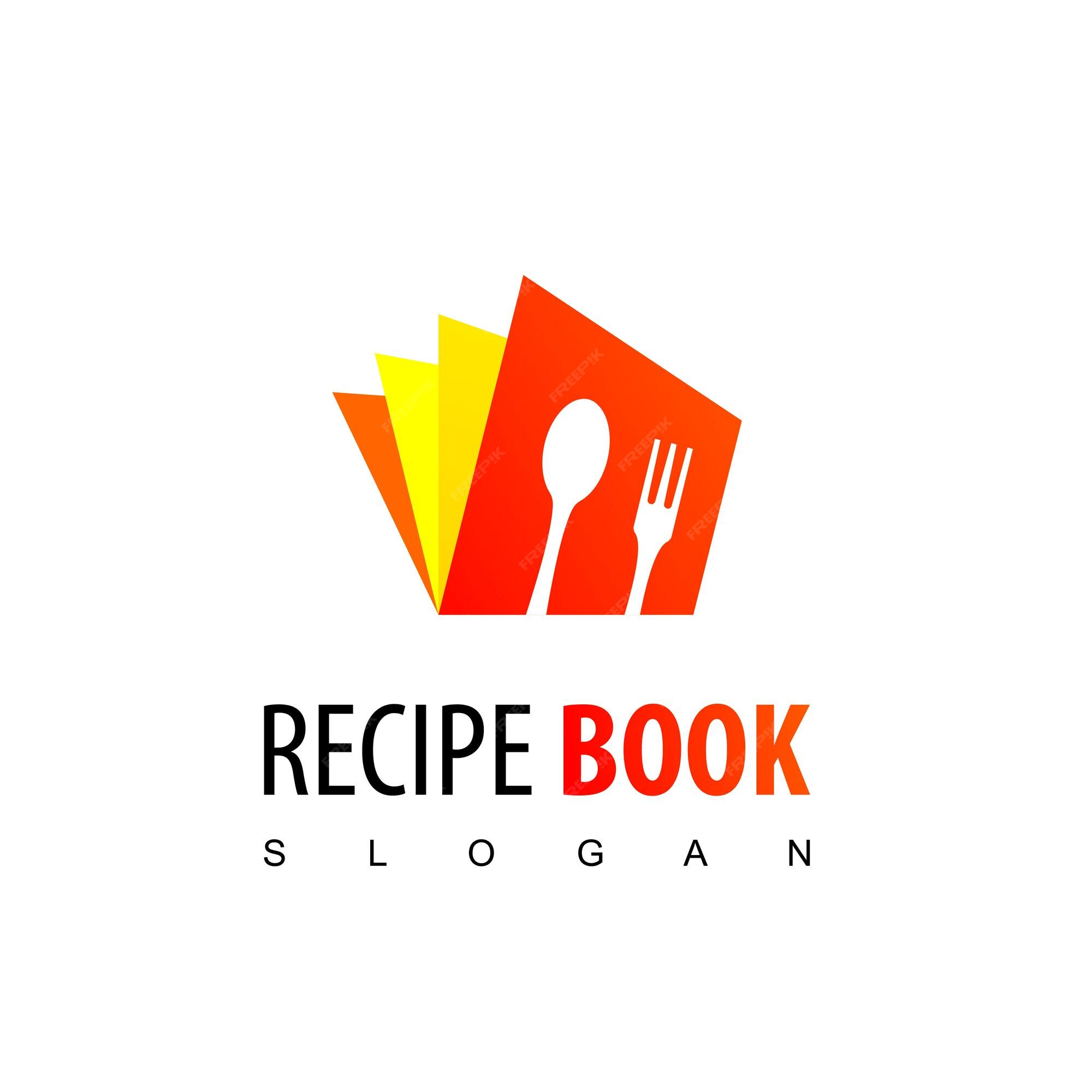 Premium Vector | Recipe book logo design template