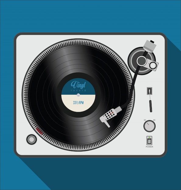 Premium Vector | Record player