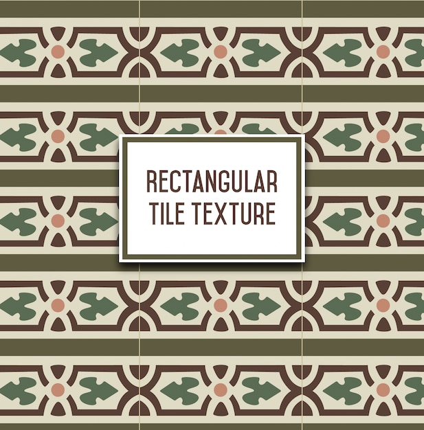 Download Rectangular vintage tile | Premium Vector