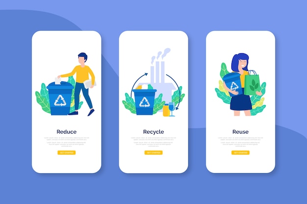 Download Free Recycle Onboarding App Screens Free Vector Use our free logo maker to create a logo and build your brand. Put your logo on business cards, promotional products, or your website for brand visibility.