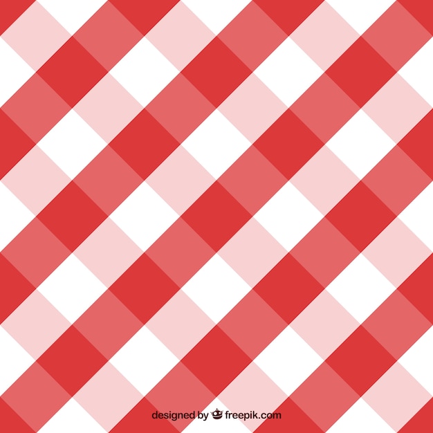 Red and white gingham pattern Vector Free Download