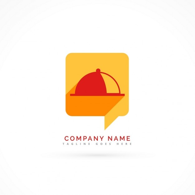 Red and yellow logo for a restaurant Vector | Free Download