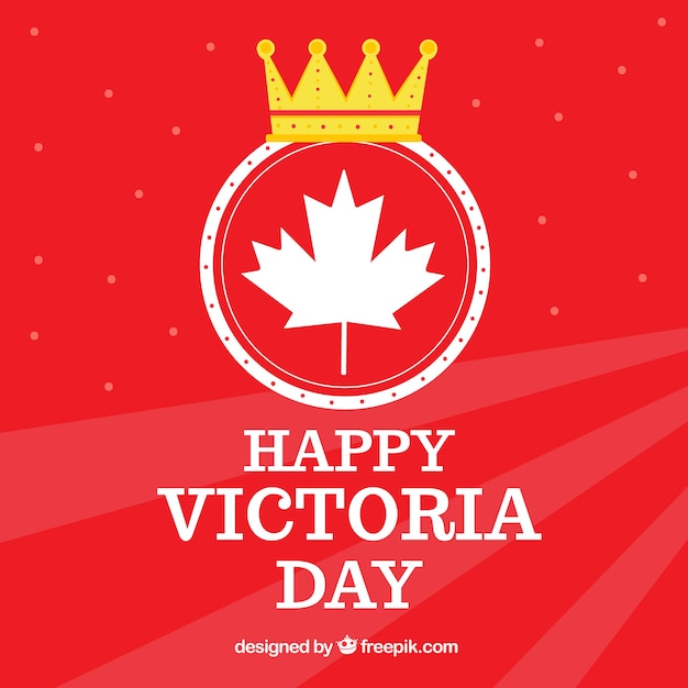 Download Free Red Background Of Happy Victoria Day With Crown And Leaf Free Vector Use our free logo maker to create a logo and build your brand. Put your logo on business cards, promotional products, or your website for brand visibility.