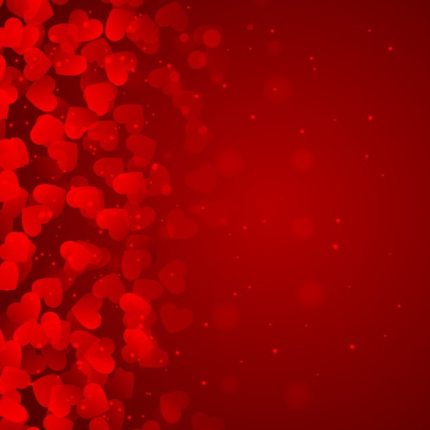 Free Vector | Red background of hearts