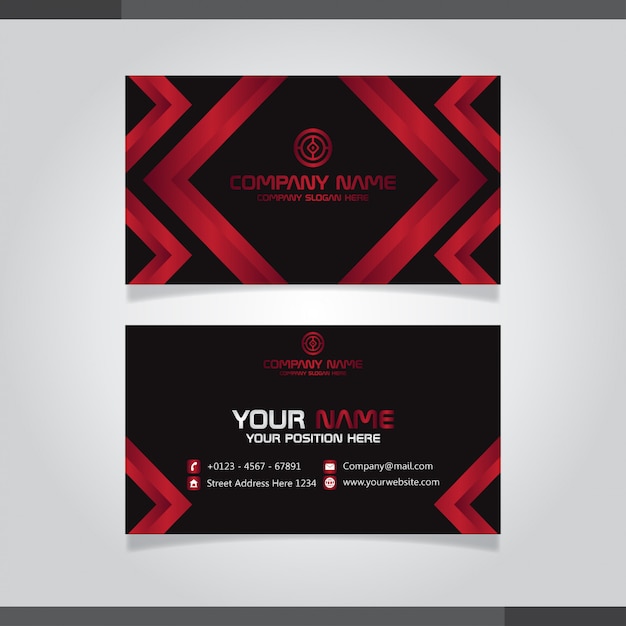 Download Free Red And Black Business Card Design Premium Vector Use our free logo maker to create a logo and build your brand. Put your logo on business cards, promotional products, or your website for brand visibility.