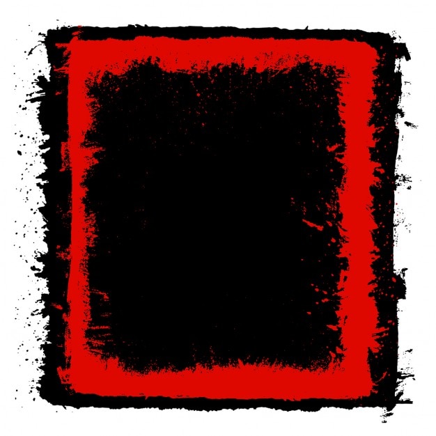 Free Vector | Red and black frame with grunge texture