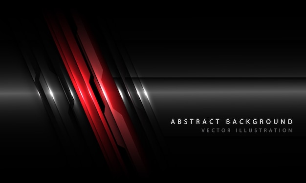 赤黒メタリック回路ライン空白の未来技術の背景 プレミアムベクター