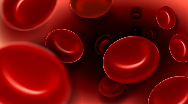 Red blood cells Premium Vector