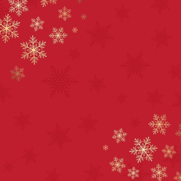 Red christmas background with snowflake design Vector | Free Download