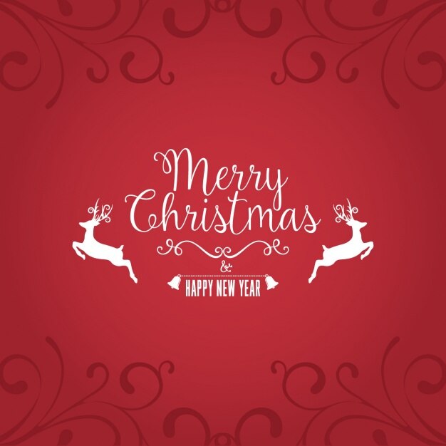 Red christmas background Vector | Free Download