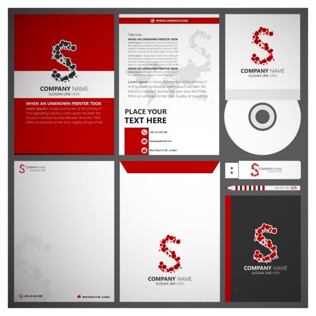 Download Free Download Free Red Corporate Branding Vector Freepik Use our free logo maker to create a logo and build your brand. Put your logo on business cards, promotional products, or your website for brand visibility.