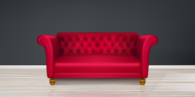 Free Vector Red Couch Sofa Modern, Interior Design Red Sofa