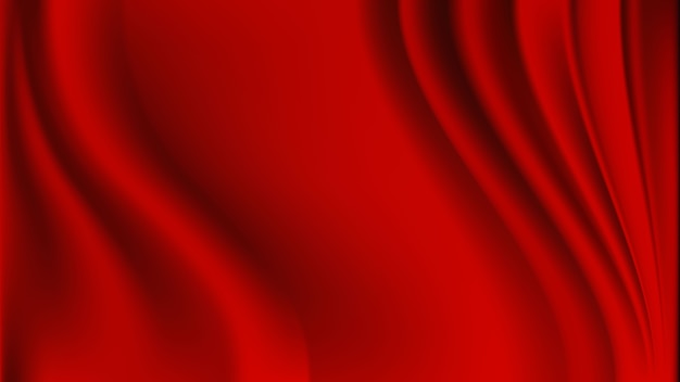 赤いカーテン現実的な豪華な背景 プレミアムベクター
