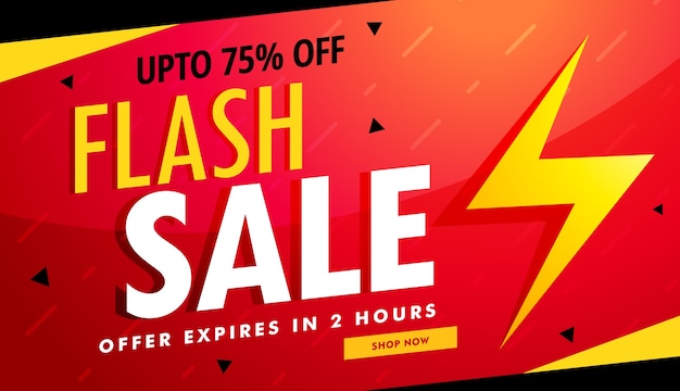 Free Vector | Red discount coupon with lightning