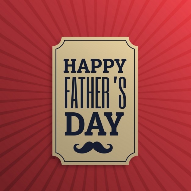 Red father\'s day background in vintage\
style