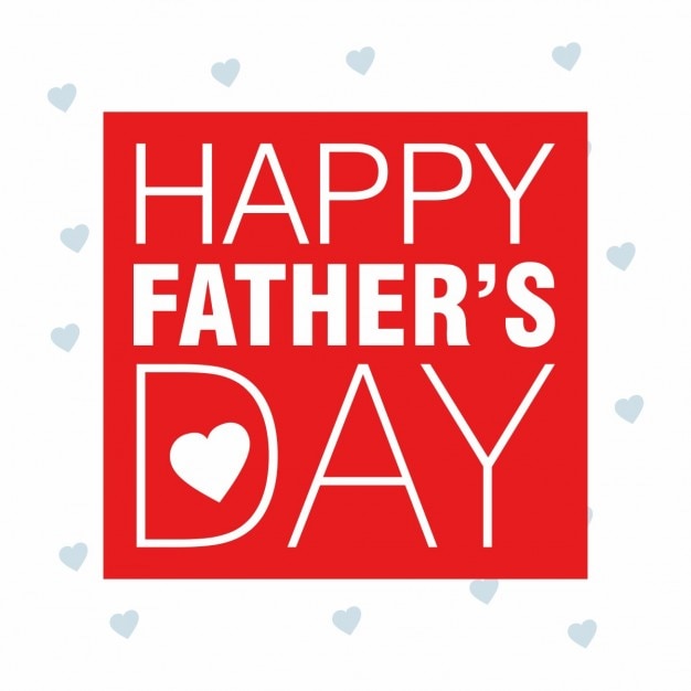 Red fathers day background