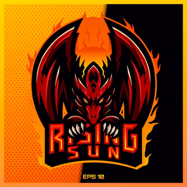 Download Free Red Fire Dragon Esport And Sport Mascot Logo Design In Modern Use our free logo maker to create a logo and build your brand. Put your logo on business cards, promotional products, or your website for brand visibility.