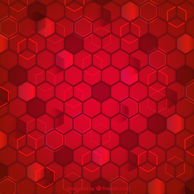 Free Vector | Red geometric background